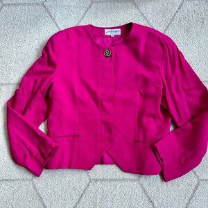 Vintage Galleria Sport Women’s Fuchsia Single-Button Blazer